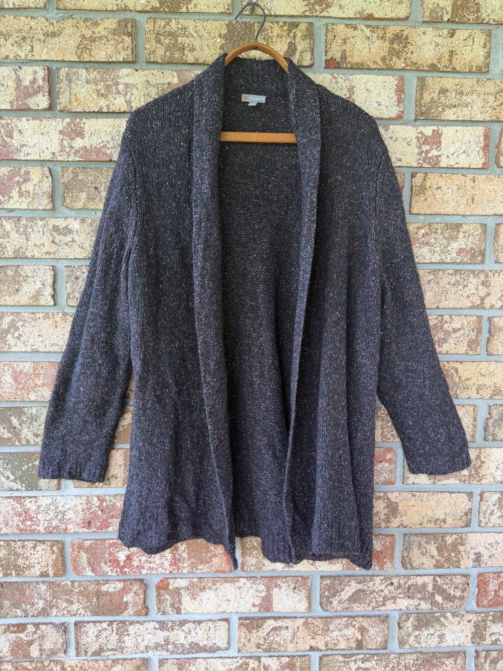 Talbots Open Front Cardigan Wool Silk Blend Women’s Size 2X Beautiful!